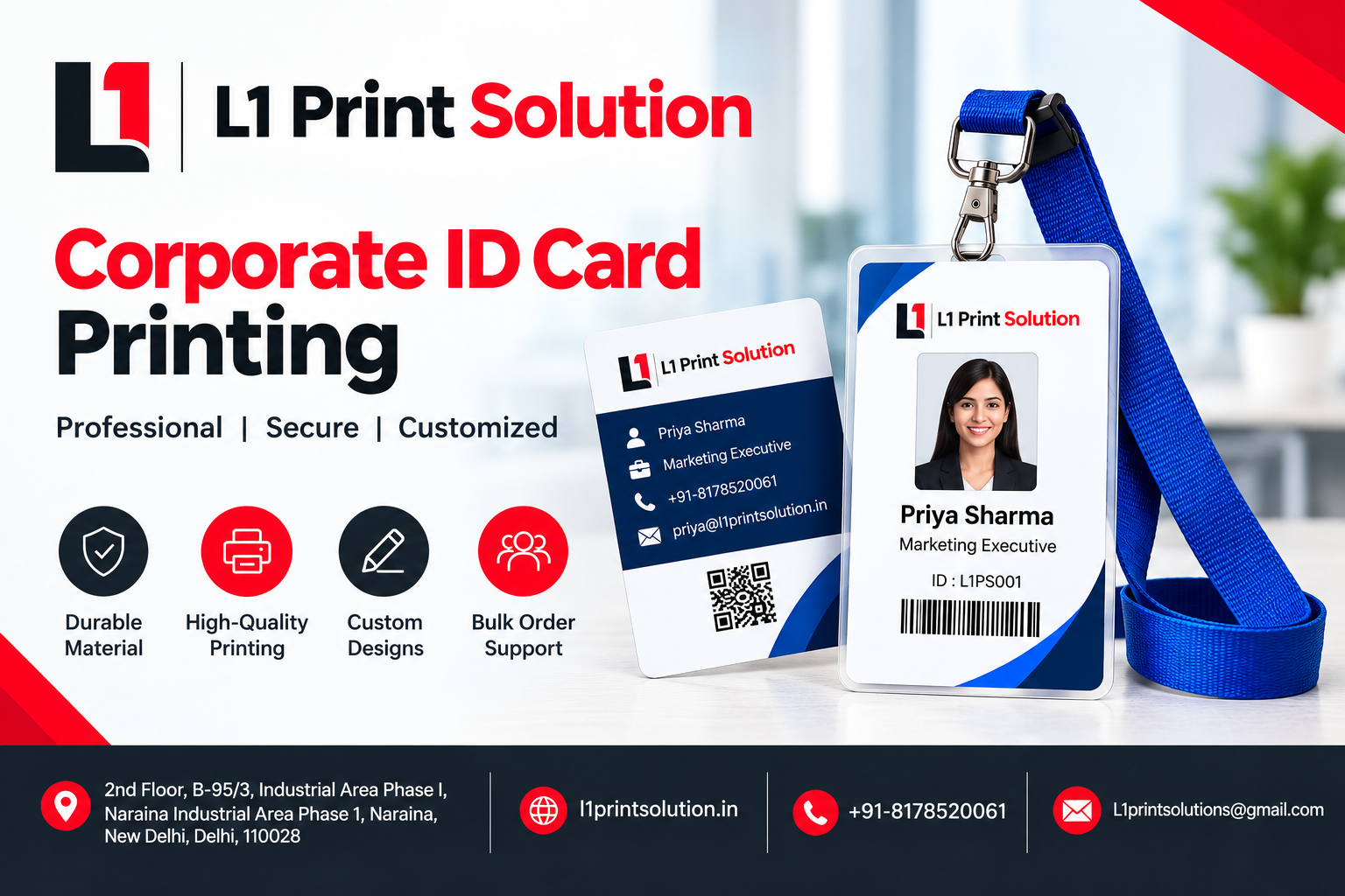 Corporate ID Card Printing | Professional Custom ID Cards